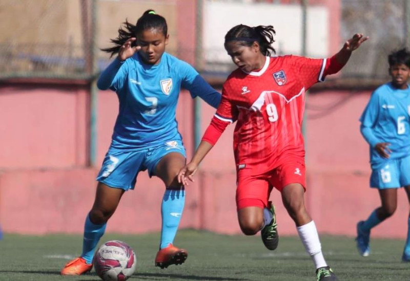 साफ यू-१६ महिला च्याम्पियनसिप: भारतसँग १०-० ले हारेपछि नेपाल बाहिरियो